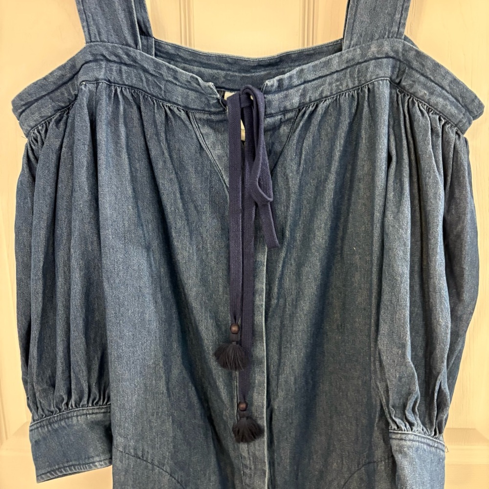 Anthropologie Off-The-Shoulder
Denim Mini Dress
Plenty by Tracy Reese - Picture 4 of 5
